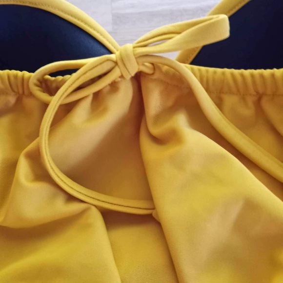 ANDREA IYAMAH Sunshine Yellow Tiaca Underwire Keyhole One Piece Swimsuit Medium - Picture 6 of 9